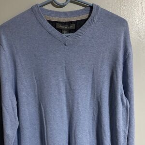 Grayson & Dunn Light Blue V-Neck Men's Sweater Size XL